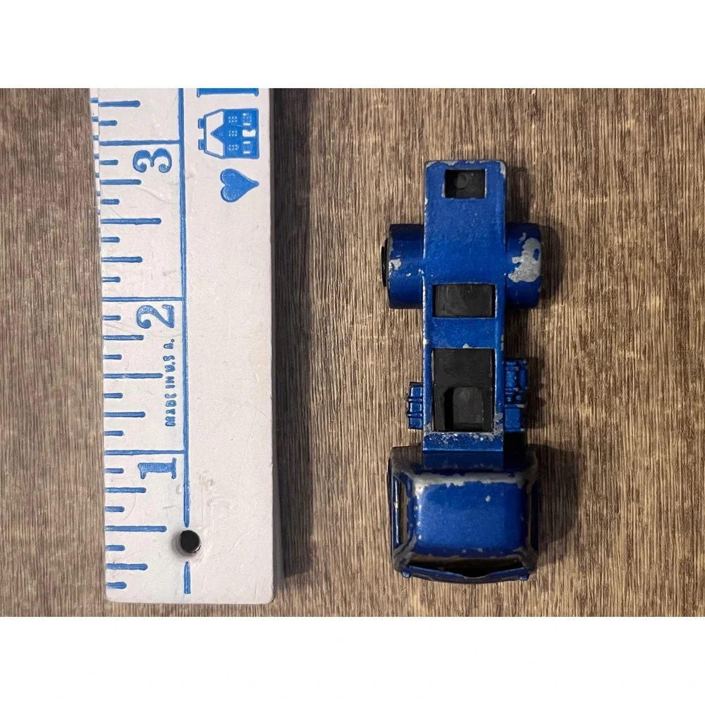 Vintage Blue Transport Truck Semi Unbranded‎ Made In China Loose Die Cast EUC